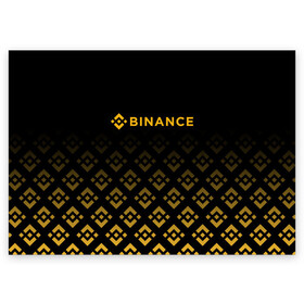 Поздравительная открытка с принтом BINANCE | БИНАНС БИРЖА в Петрозаводске, 100% бумага | плотность бумаги 280 г/м2, матовая, на обратной стороне линовка и место для марки
 | Тематика изображения на принте: bitcoin | blockchain | btc | cardano | crypto | ethereum | polkadot | tether | xrp | бинанс | биткоин | блокчейн | валюта | деньги | криптовалюта | майнер | майнинг | цифровая валюта | цифровое золото | эфир