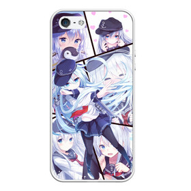 Чехол для iPhone 5/5S матовый с принтом Kantai Collection Hibiki в Петрозаводске, Силикон | Область печати: задняя сторона чехла, без боковых панелей | аниме | девочка | пингвин | флотская коллекция | хибики