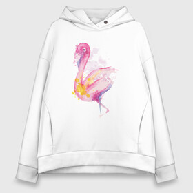 Женское худи Oversize хлопок с принтом Фламинго рисунок акварелью в Петрозаводске, френч-терри — 70% хлопок, 30% полиэстер. Мягкий теплый начес внутри —100% хлопок | боковые карманы, эластичные манжеты и нижняя кромка, капюшон на магнитной кнопке | africa | afrika | aquarel | bird | fashion | flamingo | paint | painted | pink flamingo | summer | watercolor | watercolour | акварельный рисунок | африка | красками | краски | лето | мода | нарисованный фламинго | птица | розовый фламинго | 