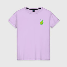 Женская футболка хлопок с принтом Авокадо в Петрозаводске, 100% хлопок | прямой крой, круглый вырез горловины, длина до линии бедер, слегка спущенное плечо | avokado | авокадо | живое авокадо | люблю тебя | любовь