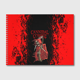 Альбом для рисования с принтом Cannibal Corpse | Труп Каннибала (Z) в Петрозаводске, 100% бумага
 | матовая бумага, плотность 200 мг. | Тематика изображения на принте: cannibal | cannibal corpse | corpse | death metal | deathgrind | алекс уэбстер | брутальный дэт метал | дэт метал | дэтграйнд | пол мазуркевич | роб барретт | труп каннибала