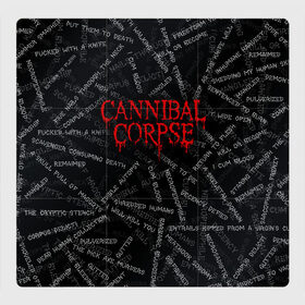 Магнитный плакат 3Х3 с принтом Cannibal Corpse | Songs (Z) в Петрозаводске, Полимерный материал с магнитным слоем | 9 деталей размером 9*9 см | cannibal | cannibal corpse | corpse | death metal | deathgrind | алекс уэбстер | брутальный дэт метал | дэт метал | дэтграйнд | пол мазуркевич | роб барретт | труп каннибала