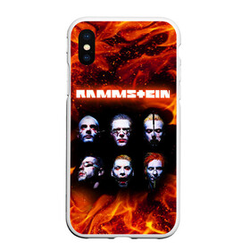 Чехол для iPhone XS Max матовый с принтом RAMMSTEIN в Петрозаводске, Силикон | Область печати: задняя сторона чехла, без боковых панелей | du hast | mein herz brennt | music. | ohne dich | rammstein | rock | till lindemann | музыка | рамштайн | рок | тилль линдеманн