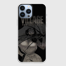 Чехол для iPhone 13 Pro Max с принтом VILLAGE resident evil в Петрозаводске,  |  | Тематика изображения на принте: ahegao | lady | vampire | village | waifu | аниме | аниме девушка | большая вампирша | вайфу | вампирша из resident evil | вампирша из резидента | леди | тян