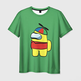 Мужская футболка 3D с принтом Bobs в Петрозаводске, 100% полиэфир | прямой крой, круглый вырез горловины, длина до линии бедер | кепка | мультяшка | предатель | пропеллер | человечик