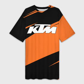 Платье-футболка 3D с принтом KTM | КТМ в Петрозаводске,  |  | enduro | ktm | moto | moto sport | motocycle | orange | sportmotorcycle | ктм | мото | мото спорт | мотоспорт | оранжевый | спорт мото