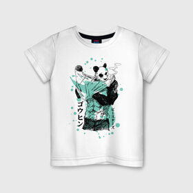 Детская футболка хлопок с принтом BEASTARS Гохин в Петрозаводске, 100% хлопок | круглый вырез горловины, полуприлегающий силуэт, длина до линии бедер | anime | beastars | gouhin | manga | аниме | выдающиеся звери | гохин | манга | панда