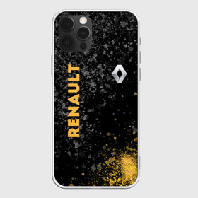 Чехол для iPhone 12 Pro Max с принтом Renault Брызги в Петрозаводске, Силикон |  | Тематика изображения на принте: line | renault | reno | yellow | брызги | дорога | желтая | лайв | лайн | лайф | линия | пассион | полоса | разметка | рено | фор