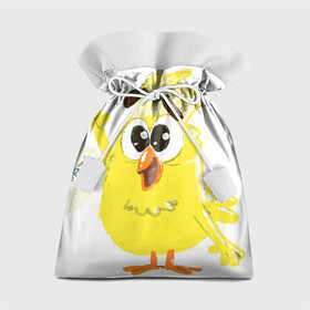 Подарочный 3D мешок с принтом Цыпленок в Петрозаводске, 100% полиэстер | Размер: 29*39 см | Тематика изображения на принте: цыпленок
желтый цыпленок
мультфильм