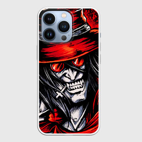 Чехол для iPhone 13 Pro с принтом ALUCARD IN RED в Петрозаводске,  |  | alucard | anime | hellsing | алукард | аниме | вампир | знак | комиксы | манга | печать алукарда | печать кромвеля | хеллсинг