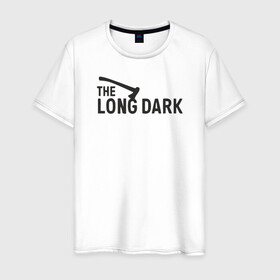 Мужская футболка хлопок с принтом The long dark в Петрозаводске, 100% хлопок | прямой крой, круглый вырез горловины, длина до линии бедер, слегка спущенное плечо. | game | long dark | survival | the long dark | игра