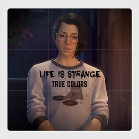 Магнитный плакат 3Х3 с принтом life is strange true colors в Петрозаводске, Полимерный материал с магнитным слоем | 9 деталей размером 9*9 см | game | life is strange:true colors | арт | графика | игры