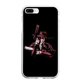 Чехол для iPhone 7Plus/8 Plus матовый с принтом Hellsing в Петрозаводске, Силикон | Область печати: задняя сторона чехла, без боковых панелей | alucard | alukard | anime | blood | dracula | hellsing | integra | japan | manga | seras | tepes | vampire | victoria | vlad | алукард | аниме | вампир | виктория | влад | граф | дракула | интегра | клыки | кровь | манга | монстр | серас | хел