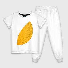 Детская пижама хлопок с принтом Сочный чебурек в Петрозаводске, 100% хлопок |  брюки и футболка прямого кроя, без карманов, на брюках мягкая резинка на поясе и по низу штанин
 | бабрбук | байкал