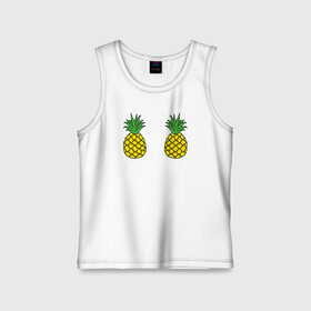 Детская майка хлопок с принтом Ананасики в Петрозаводске,  |  | ananas | exotic | food | pineapple | summer | tropical | ананасики | ананасы | десерт | джунгли | еда | лето | листья | море | овощи | океан | острова | отпуск | пальмы | плоды | пляж | растения | сладкая | тропики | тропические