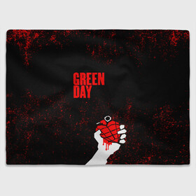 Плед 3D с принтом green day в Петрозаводске, 100% полиэстер | закругленные углы, все края обработаны. Ткань не мнется и не растягивается | Тематика изображения на принте: american idiot | boulevard of broke | day | green | green day | green day hits | green day lyrics | green day mix | green day music video | green day official | green day songs | green day videos | greenday | music | music video | official | warner record