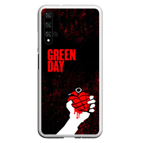 Чехол для Honor 20 с принтом green day в Петрозаводске, Силикон | Область печати: задняя сторона чехла, без боковых панелей | american idiot | boulevard of broke | day | green | green day | green day hits | green day lyrics | green day mix | green day music video | green day official | green day songs | green day videos | greenday | music | music video | official | warner record