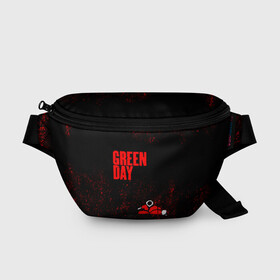 Поясная сумка 3D с принтом green day в Петрозаводске, 100% полиэстер | плотная ткань, ремень с регулируемой длиной, внутри несколько карманов для мелочей, основное отделение и карман с обратной стороны сумки застегиваются на молнию | american idiot | boulevard of broke | day | green | green day | green day hits | green day lyrics | green day mix | green day music video | green day official | green day songs | green day videos | greenday | music | music video | official | warner record