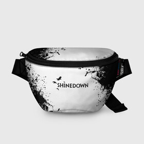 Поясная сумка 3D с принтом shinedown в Петрозаводске, 100% полиэстер | плотная ткань, ремень с регулируемой длиной, внутри несколько карманов для мелочей, основное отделение и карман с обратной стороны сумки застегиваются на молнию | 45 shinedown | atlantic | atlantic records | brent smith | cut the cord | get up shinedown | music video | official video | rock | shinedown | shinedown (musical group) | shinedown devil | sound of madness | state of my head | zach myers