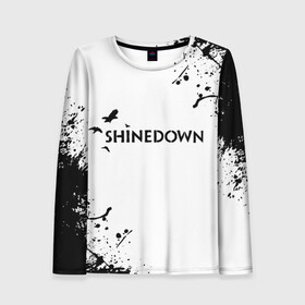 Женский лонгслив 3D с принтом shinedown в Петрозаводске, 100% полиэстер | длинные рукава, круглый вырез горловины, полуприлегающий силуэт | Тематика изображения на принте: 45 shinedown | atlantic | atlantic records | brent smith | cut the cord | get up shinedown | music video | official video | rock | shinedown | shinedown (musical group) | shinedown devil | sound of madness | state of my head | zach myers