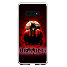 Чехол для Samsung S10E с принтом HELLSING SSS в Петрозаводске, Силикон | Область печати: задняя сторона чехла, без боковых панелей | Тематика изображения на принте: bats | cracked | hellsing film | hellsing lettering | hellsing print | helsing | red | van hellsing | ван хельсинг | красный | летучие мыши | надпись хельсинг | принт хельсинг | трещены | фильм хельсинг | хельсинг