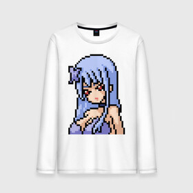 Мужской лонгслив хлопок с принтом Pixel art anime girl в Петрозаводске, 100% хлопок |  | anime | art | girl | manga | pixel | аниме | арт | девушка | манга | пиксель