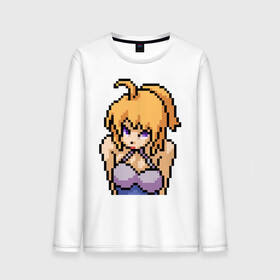 Мужской лонгслив хлопок с принтом Pixel art anime в Петрозаводске, 100% хлопок |  | anime | art | girl | manga | pixel | аниме | арт | девушка | манга | пиксель