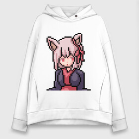 Женское худи Oversize хлопок с принтом Pixel art anime в Петрозаводске, френч-терри — 70% хлопок, 30% полиэстер. Мягкий теплый начес внутри —100% хлопок | боковые карманы, эластичные манжеты и нижняя кромка, капюшон на магнитной кнопке | anime | art | girl | manga | pixel | аниме | арт | девушка | манга | пиксель