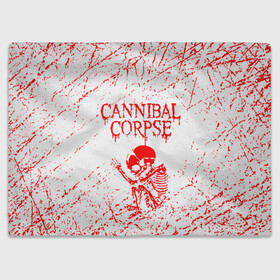 Плед 3D с принтом cannibal corpse в Петрозаводске, 100% полиэстер | закругленные углы, все края обработаны. Ткань не мнется и не растягивается | Тематика изображения на принте: cannibal | cannibal corpse | cannibal corpse butchered at birth | cannibal corpse eaten back to life | cannibal corpse hammer smashed face | corpse | death metal | металл | пластинки с металлическим лезвием | рок | труп каннибала