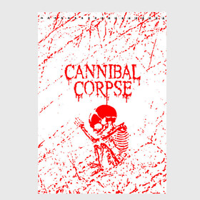 Скетчбук с принтом cannibal corpse в Петрозаводске, 100% бумага
 | 48 листов, плотность листов — 100 г/м2, плотность картонной обложки — 250 г/м2. Листы скреплены сверху удобной пружинной спиралью | Тематика изображения на принте: cannibal | cannibal corpse | cannibal corpse butchered at birth | cannibal corpse eaten back to life | cannibal corpse hammer smashed face | corpse | death metal | металл | пластинки с металлическим лезвием | рок | труп каннибала