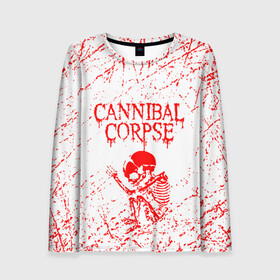 Женский лонгслив 3D с принтом cannibal corpse в Петрозаводске, 100% полиэстер | длинные рукава, круглый вырез горловины, полуприлегающий силуэт | cannibal | cannibal corpse | cannibal corpse butchered at birth | cannibal corpse eaten back to life | cannibal corpse hammer smashed face | corpse | death metal | металл | пластинки с металлическим лезвием | рок | труп каннибала