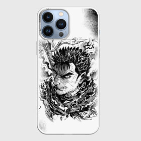 Чехол для iPhone 13 Pro Max с принтом Гатс акварель в Петрозаводске,  |  | anime | anime berserk | berserk | knight | manga | аниме | аниме берсерк | берсерк | клеймо | манга | рыцарь | япония