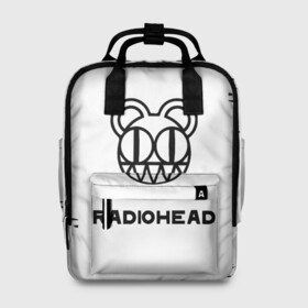 Женский рюкзак 3D с принтом radiohead в Петрозаводске, 100% полиэстер | лямки с регулируемой длиной, сверху ручки, чтобы рюкзак нести как сумку. Основное отделение закрывается на молнию, как и внешний карман. Внутри два дополнительных кармана, один из которых закрывается на молнию. По бокам два дополнительных кармашка, куда поместится маленькая бутылочка
 | colin greenwood | dead air space | ed o’brien | eob | greenwood brothers | jnny | jonny and thom | jonny greenwood | nigel godrich | phil selway | radio head | radiohead | selway | thm yrk | tom yorke | xl | xl recordings | джонни гринвуд | колин гринвуд 