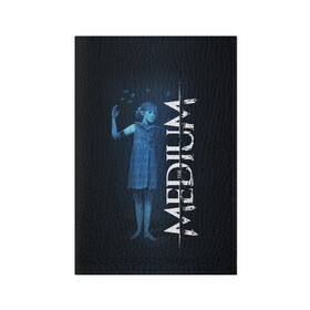 Обложка для паспорта матовая кожа с принтом Medium в Петрозаводске, натуральная матовая кожа | размер 19,3 х 13,7 см; прозрачные пластиковые крепления | horror | medium | the medium | марианна | медиум