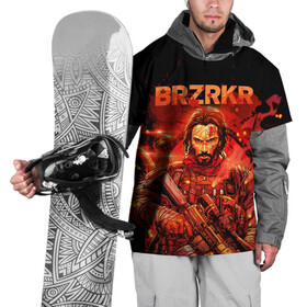 Накидка на куртку 3D с принтом BRZRKR в Петрозаводске, 100% полиэстер |  | Тематика изображения на принте: berzerker | brzrkr | comics | брзркр | киану ривз | комиксы