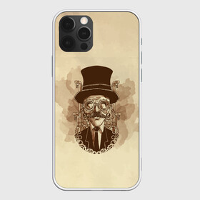 Чехол для iPhone 12 Pro Max с принтом RETRO MAN | STEAMPUNK в Петрозаводске, Силикон |  | Тематика изображения на принте: cosplay | design | diy | do it yourself | handmade | how to | men | steampunk | дизельпанк | киберпанк | лучший стимпанк | мен | мужик | мужчина | очки | ретро | своими руками | старик | стимпанк | стимпанк стиль | стимпанк фильмы