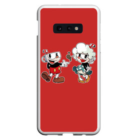 Чехол для Samsung S10E с принтом CUPHEAD в Петрозаводске, Силикон | Область печати: задняя сторона чехла, без боковых панелей | art | cartoon | cup | cuphead | devil | dice | game | king | love | lovers | mugman | the | арт | бос | босс | голова | демон | дьявол | игра | капхед | любовь | магмен | мультик | мультфильм | платформер | чаша | чашка | человек | черт