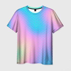 Мужская футболка 3D с принтом Переливы в Петрозаводске, 100% полиэфир | прямой крой, круглый вырез горловины, длина до линии бедер | абстракция | геометрия | градиент | краски | рисунок | свет | текстура