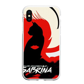 Чехол для iPhone XS Max матовый с принтом Sabrina Spellman в Петрозаводске, Силикон | Область печати: задняя сторона чехла, без боковых панелей | sabrina | sabrina spellman | красный | леденящие душу приключения сабрины