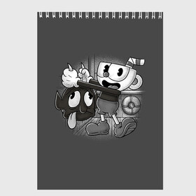 Скетчбук с принтом CUPHEAD в Петрозаводске, 100% бумага
 | 48 листов, плотность листов — 100 г/м2, плотность картонной обложки — 250 г/м2. Листы скреплены сверху удобной пружинной спиралью | art | cartoon | cup | cuphead | devil | dice | game | king | mugman | the | арт | бос | босс | голова | демон | дьявол | игра | капхед | магмен | мультик | мультфильм | платформер | чаша | чашка | человек | черт