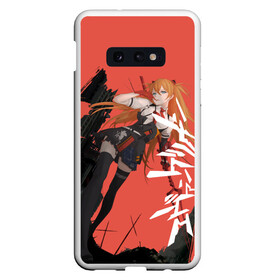 Чехол для Samsung S10E с принтом Evangelion Asuka Langley в Петрозаводске, Силикон | Область печати: задняя сторона чехла, без боковых панелей | eva | eva 00 | eva 01 | eva 02 | rei | rei ayanami | shinji ikari | аска | ева | ева 02 | евангелион