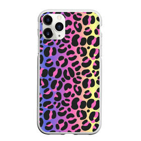 Чехол для iPhone 11 Pro матовый с принтом Neon Leopard Pattern в Петрозаводске, Силикон |  | africa | afrika | gradient | summer | tropical | африка | африканский узор | градиент | леопард | леопардовый узор | лето | неон | неоновое свечение | паттерт | пятна | разные цвета | саванна | тропики | тропический узор