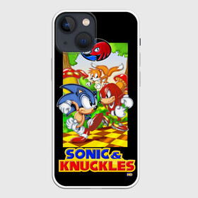 Чехол для iPhone 13 mini с принтом SonicKnuckles в Петрозаводске,  |  | gmae | knuckles | sega | sonic | tails