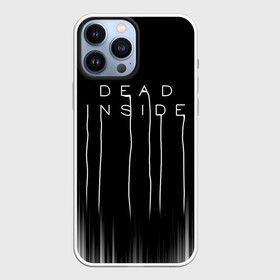 Чехол для iPhone 13 Pro Max с принтом DEAD INSIDE | DEATH STRANDING в Петрозаводске,  |  | dead inside | dont open | гуль | дед инсайт | дединсайт | дэд инсайт | дэдинсайт | интроверт | кен канеки | мертв внутри | мертвый внутри