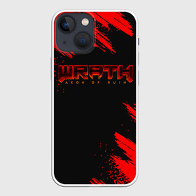 Чехол для iPhone 13 mini с принтом WRATH: Aeon of Ruin LOGO в Петрозаводске,  |  | 90 е | aeon of ruin | quake | tegunvteg | wrath | wrath: aeon of ruin | игра | компьютерная игра | монстры | ретро | реьро шутер | шутер