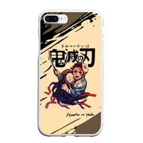 Чехол для iPhone 7Plus/8 Plus матовый с принтом Kimetsu no Yaiba в Петрозаводске, Силикон | Область печати: задняя сторона чехла, без боковых панелей | demon slayer | kamado | kimetsu no yaiba | nezuko | tanjiro | аниме | гию томиока | зеницу агацума | иноске хашибира | камадо | клинок | корзинная девочка | манга | музан кибуцуджи | незуко | рассекающий демонов | танджиро