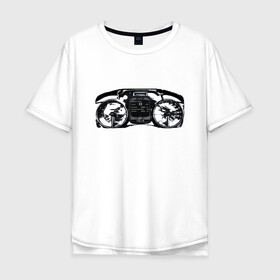 Мужская футболка хлопок Oversize с принтом Панель приборов суперкара в Петрозаводске, 100% хлопок | свободный крой, круглый ворот, “спинка” длиннее передней части | koenigsegg | гиперкар | панель приборов | приборы авто | суперкар