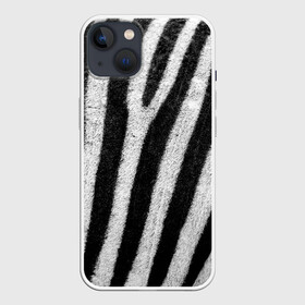 Чехол для iPhone 13 с принтом Зебра в Петрозаводске,  |  | абстракция | африка | в полоску | зебра | окрас | черный и белый | шерсть