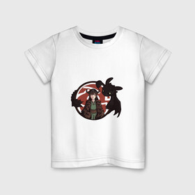 Детская футболка хлопок с принтом Как приручить дракона в Петрозаводске, 100% хлопок | круглый вырез горловины, полуприлегающий силуэт, длина до линии бедер | dragon | family | how to train your dragon | kids | беззубик | детям | дракон | как приручить дракона | мультик | ребенку