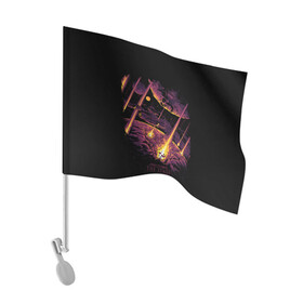 Флаг для автомобиля с принтом AVENGED SEVENFOLD в Петрозаводске, 100% полиэстер | Размер: 30*21 см | avenged | grange | hardcore | metal | music | punk | rock | sevenfold | usa | музыка | панк | рок | сша